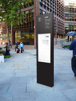 China 55 Inch 65 Inch Outdoor Interactive Wayfinding Kiosk Custom Accepted For Street / Block supplier