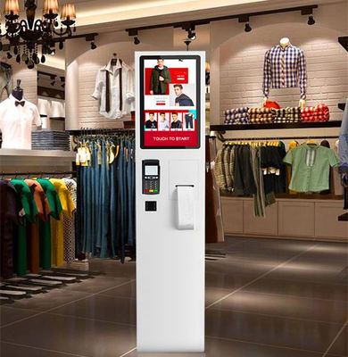 China High Brightness Digital Signage Totem , 22 Inch Touch Screen Kiosk Self Service Machine supplier