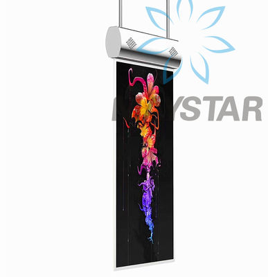 China Ceiling Hanging Digital Signage Displays , Double Sided LCD Display For Advertising supplier