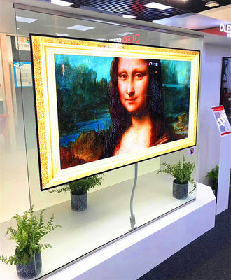 China Multi Touch Transparent OLED Display Wall Mounted Simple Structures supplier