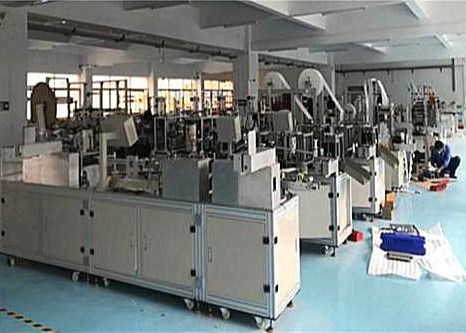 China PLC Control Face Mask Ear Loop Making Machine , 3d Face Mask Machine supplier