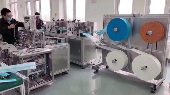 China Touch Screen Face Mask Production Line / Automated Disposable Mask Machine supplier