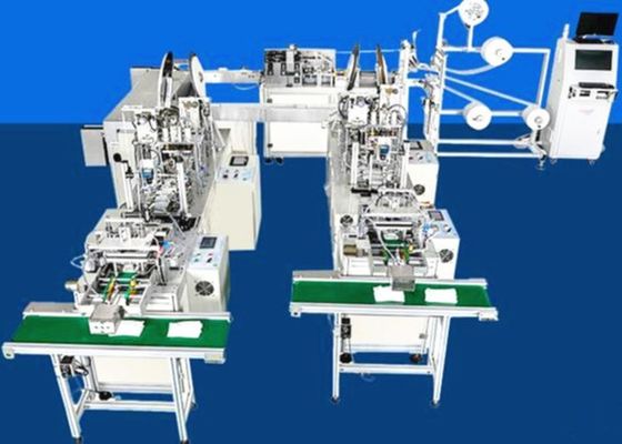 China Silent Automatic Non Woven Face Mask Making Machine One To Three Type supplier