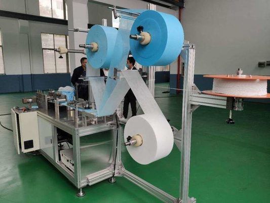 China Anti Dust N95 Face Mask Making Machine Ear Loop Welding , Edge Wrapping supplier
