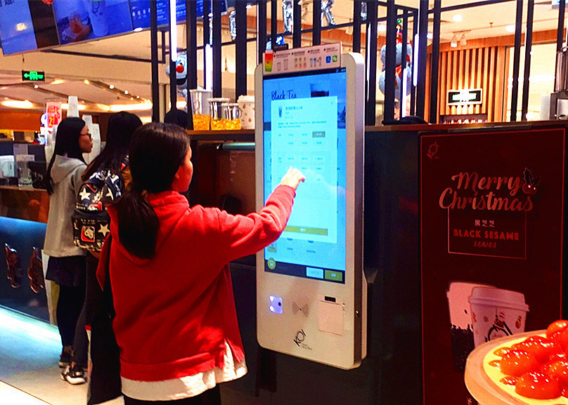 Floor Standing Interactive Screen Kiosk , All In One Kiosk For Shopping