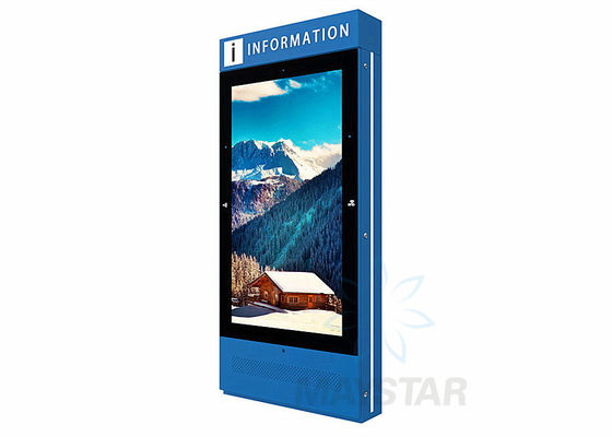 China Digital Signage Outdoor Touch Screen Kiosk Waterproof IP65 With 178 /178 Viewing Angle supplier