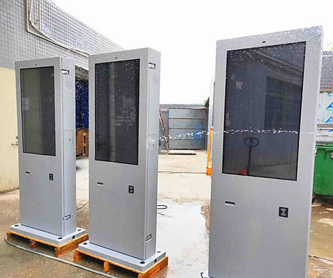 China Outdoor Interactive Kiosk Machine / Floor Standing Digital Advertising Kiosk supplier