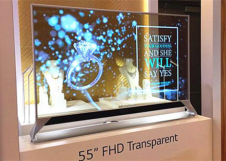 China Full HD Transparent OLED Display 1920*1080 Resolution 180 Degree Viewing Angle supplier