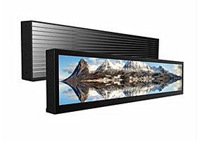 China Strip Bar LCD Digital Signage /  Stretched LCD Screen Support 1080P Full HD Video supplier