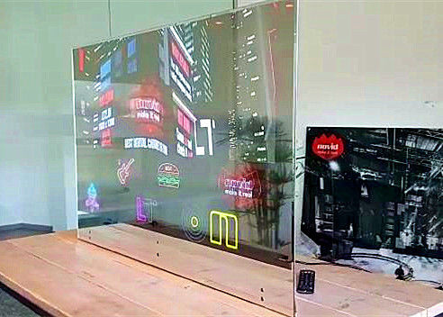 China High Refreshment Transparent OLED Display For Stage , Music Shows , Concert supplier