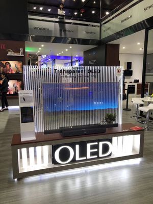 China See Through Digital Clear OLED Display / OEM Transparent OLED Signage supplier