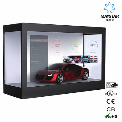 China Floor Standing Transparent LCD Touch Screen , Lg Transparent LCD Display supplier