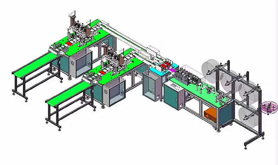 China Disposable Face Mask Manufacturing Machine / Face Mask Production Line supplier
