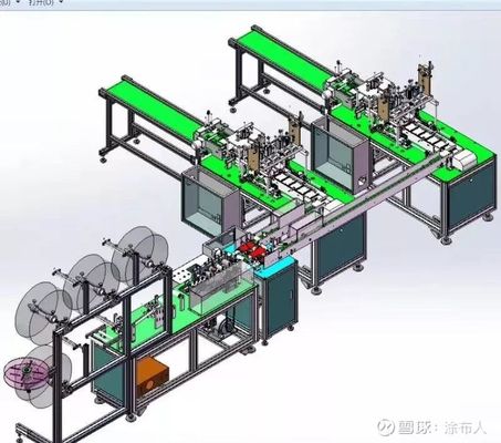China Fully Automated Disposable Face Mask Machine For Hospital Energy Saving supplier