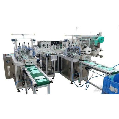 China L Shape Surgical Face Mask Making Machine High Degree Of Automation supplier