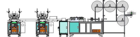 China Fully Automatic Disposable Face Mask Making Machine Computer PLC Programming Control supplier