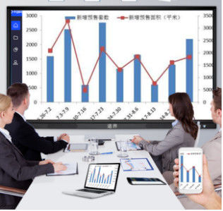 China Classroom 4G Multi Finger Waterproof Touch Screen Monitor Interactive supplier