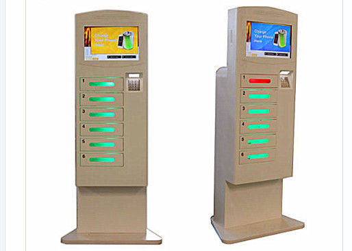 Windows 7/8.1/10 Interactive Touch Screen Kiosk With Cell Phone USB Charger Station supplier