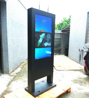 Weatherproof Outdoor Touch Screen Kiosk Electronic Advertising Led Display Screen supplier