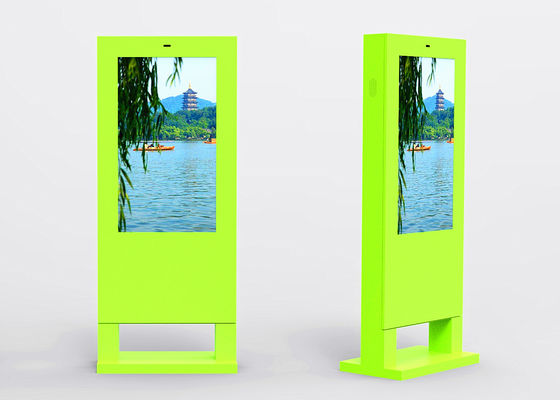 Weatherproof Outdoor Touch Screen Kiosk Electronic Advertising Led Display Screen supplier