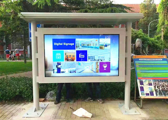 High Brightness Outdoor Touch Screen Kiosk 46 Inch Glass Panel With Android System supplier