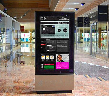 Shopping Mall Interactive Wayfinding Kiosk / Self Service Terminal With Multi Language Support supplier