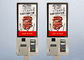 Free Standing Touch Screen Advertising Kiosk / Self Service Kiosk With Printer Card Reader supplier