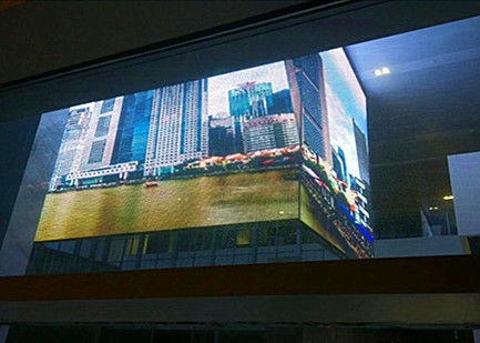 High Definition Transparent LED Display Hanging / Stacking Installation For Stations supplier