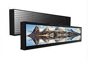 Strip Bar LCD Digital Signage /  Stretched LCD Screen Support 1080P Full HD Video supplier