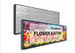 Ultra Wide Bar Stretched LCD Display / LCD Bar Display For Supermarket Shelf supplier