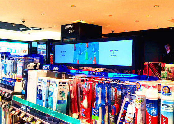 Shopping Malls Ultra Wide Stretched Displays , Digital Advertising LCD Screens supplier