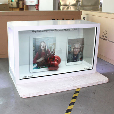 Floor Standing Transparent LCD Touch Screen , Lg Transparent LCD Display supplier