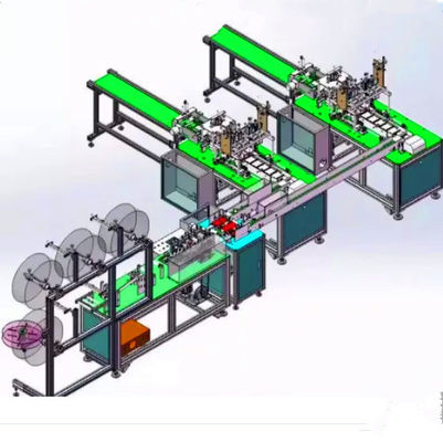 Low Noise Surgical Mask Making Machine High Speed 100~120 PCS/Min supplier