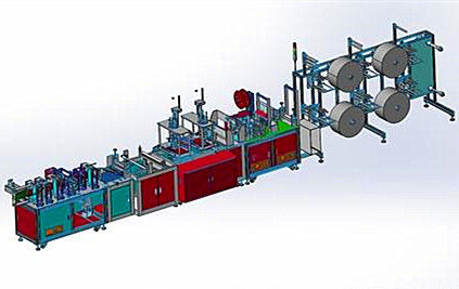 Modular Design Surgical Face Mask Machine / Automatic Face Mask Machine supplier